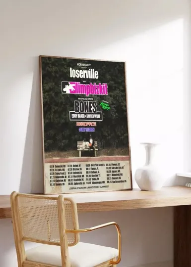 Limp Bizkit Tour 2024 Poster, Home Decor