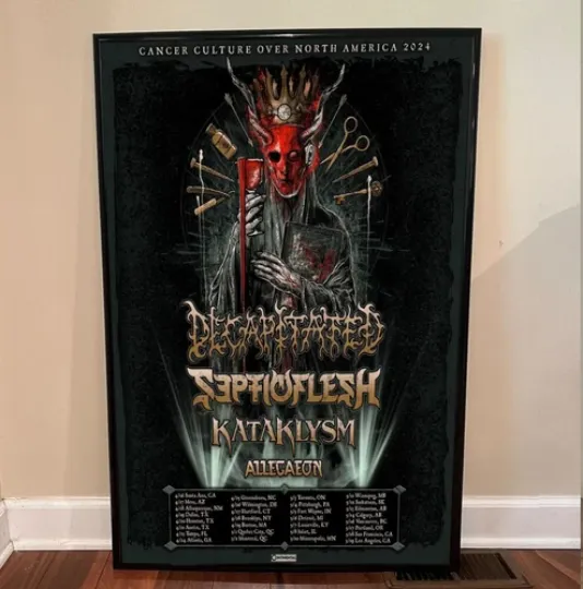 Decapitated + Septicflesh Tour 2024 Poster, Home Decor