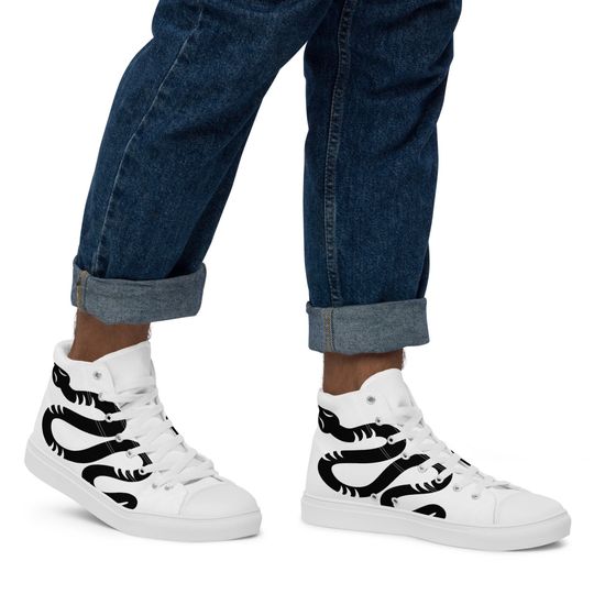 Mens Reputation High Top Canvas Shoes