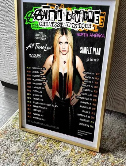 Avril Lavigne Greatest Hits Tour 2024 Poster