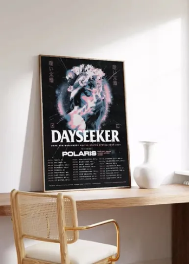 Dayseeker Dark Sun Spring 2024 Tour Poster Home Decor