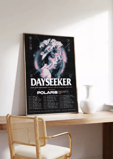 Dayseeker Dark Sun Spring 2024 Tour Poster Home Decor