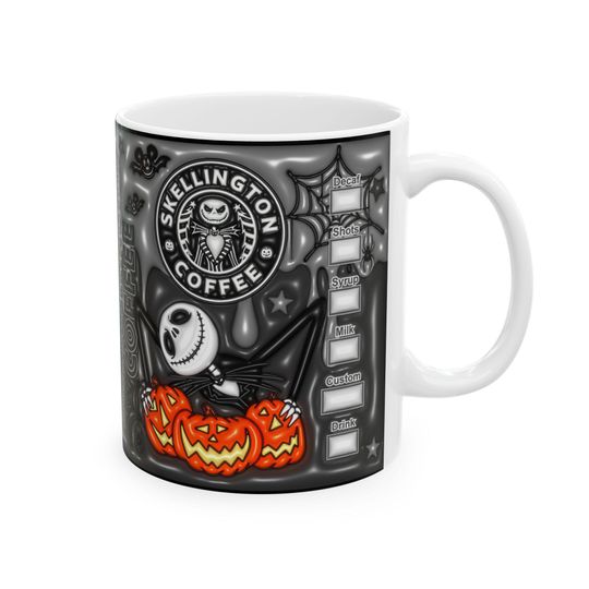 Nightmare Before Christmas Jack Skellington Halloween Coffee Mug