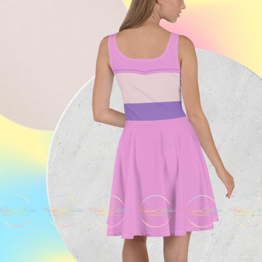Galactic Grace: Alien Angel Skater Dress