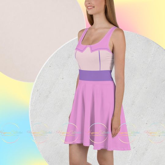 Galactic Grace: Alien Angel Skater Dress