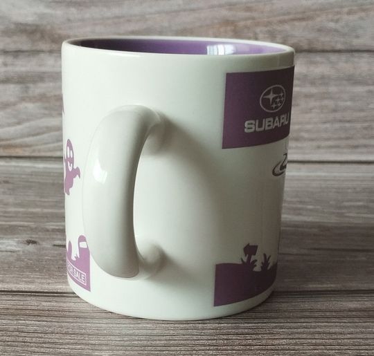 Vintage Mickey Mouse Halloween Mug, Collectible Disney Ceramic Mug, Spooky Purple and White Design, Perfect Gift for Disney Fans