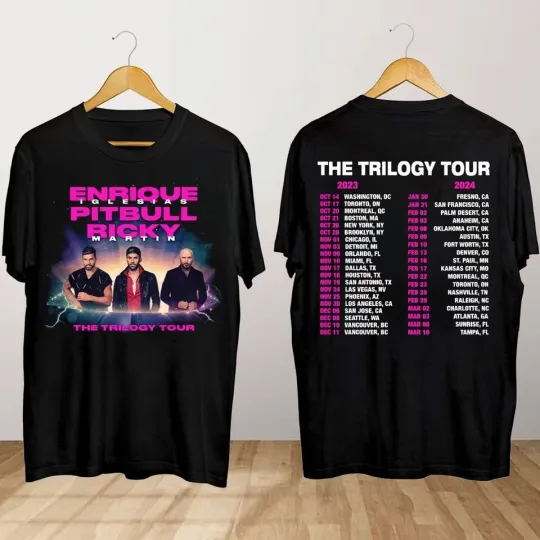 Enrique IglesiasxPitbullxRicky Martin The Trilogy Tour 2024 Shirt