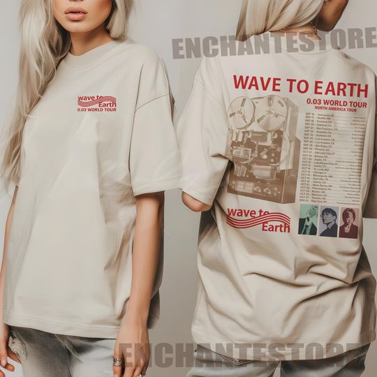 Wave To Earth 0.03 Tour 2024 Hoodie, Wave To Earth Kpop Sweatshirt, Wave to Earth Band T-shirt, Wave To Earth 2024 Concert Shirt, W2e Merch