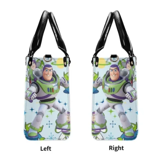 Personalized Buzz Lightyear Luxury Women PU Leather Handbag, Natural Material,