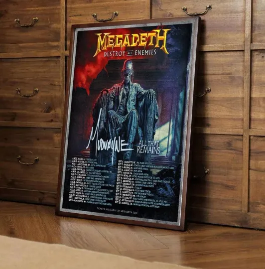 Megadeth Destroy All Enemies Tour 2024 poster