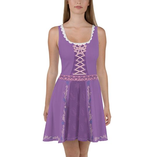Rapunzel Inspired Skater Dress