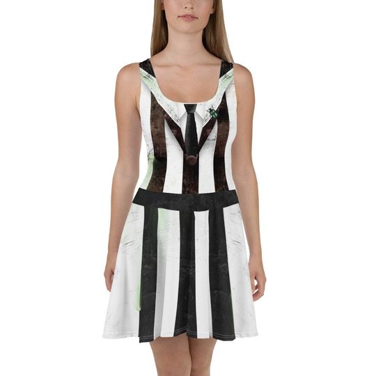 Beetle Ghost Skater Dress