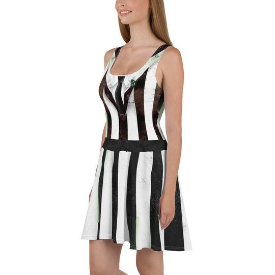 Beetle Ghost Skater Dress