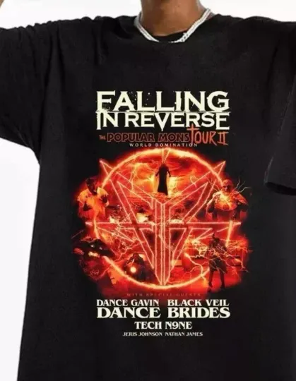 Falling In Reverse The Popular Monstour II Tour 2024 Shirt