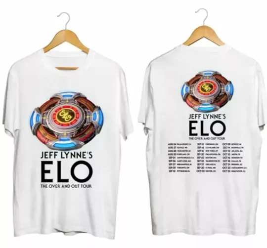 Jeff Lynne's ELO The Over and Out Tour 2024 Unisex T-shirt For Men Women