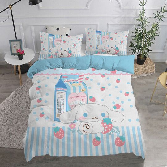Cinnamoroll Bedding Set, Home Decor, Child Gift for Soft Comfortable Bedding Bedroom