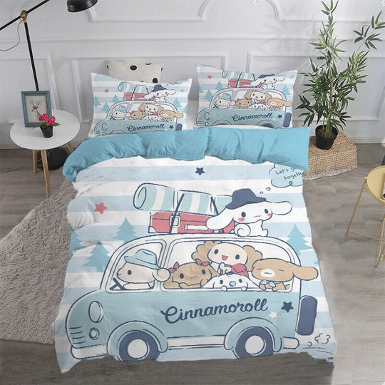 Cinnamoroll Bedding Set, Home Decor, Child Gift for Soft Comfortable Bedding Bedroom