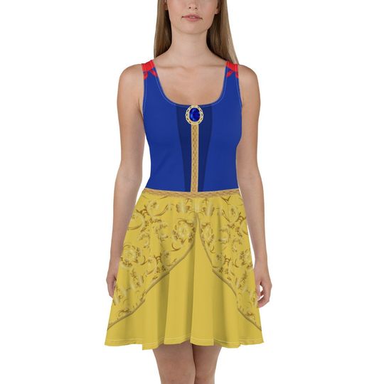 Snow White Inspired Skater Dress