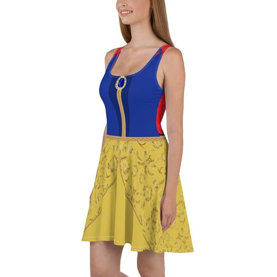 Snow White Inspired Skater Dress