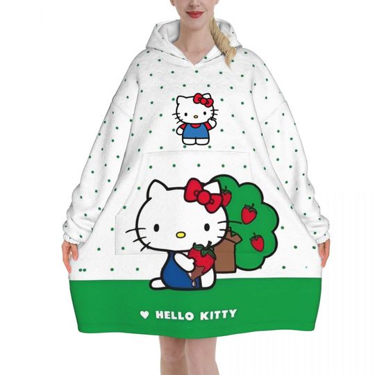 Lovely Hello Kitty Blanket Hoodie