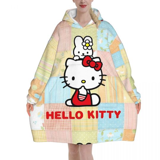 Lovely Hello Kitty Blanket Hoodie