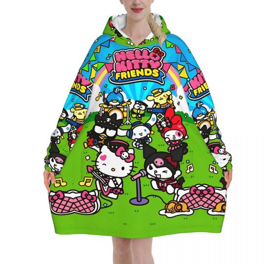Lovely Hello Kitty Blanket Hoodie