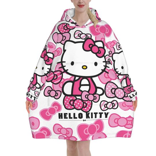 Lovely Hello Kitty Blanket Hoodie