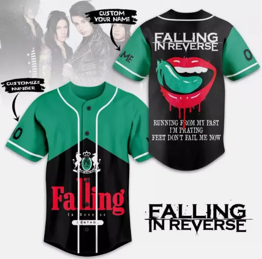 Personalized Falling In Reverse Baseball Jersey
