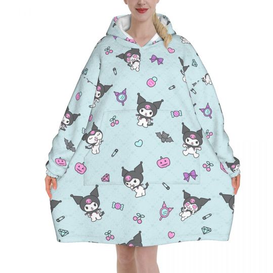 Melody And Kuromi Blanket Hoodie