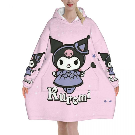 Melody And Kuromi Blanket Hoodie