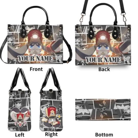 Personalized Pom Pom Honkai: Star Rail Leather Handbag. Gift for Friends.