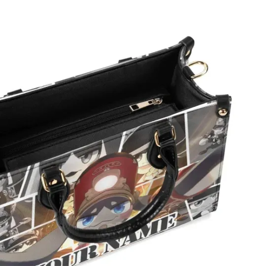Personalized Pom Pom Honkai: Star Rail Leather Handbag. Gift for Friends.