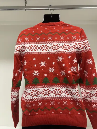 NWT SpongeBob Red Ugly Christmas Sweater Men’s Size Small