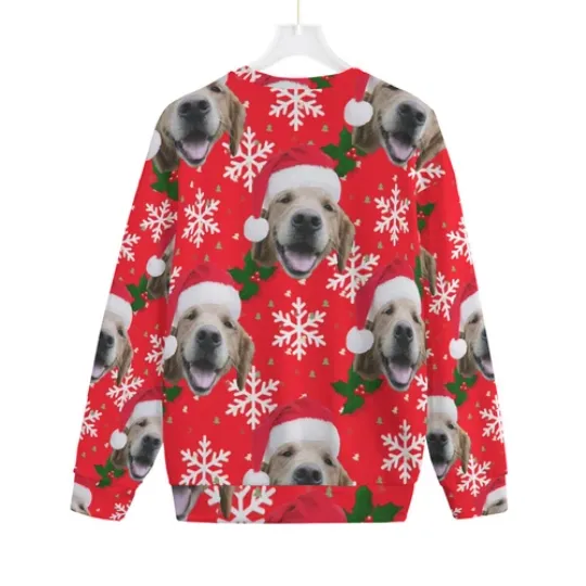 Golden Retriever Pull over Ugly Christmas Sweater