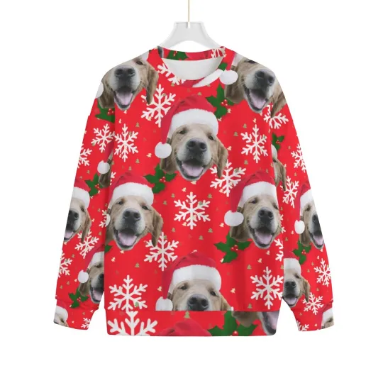 Golden Retriever Pull over Ugly Christmas Sweater