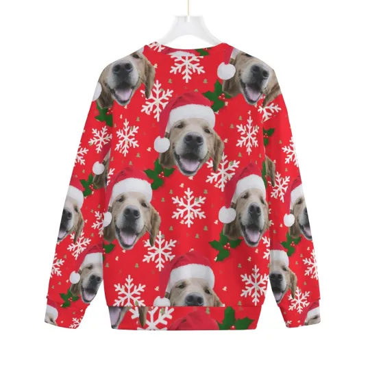 Golden Retriever Pull over Ugly Christmas Sweater