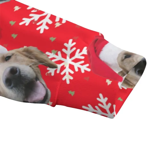 Golden Retriever Pull over Ugly Christmas Sweater