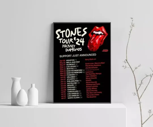 The Rolling Stones 2024 Tour Poster