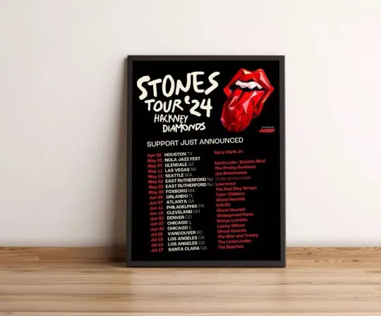 The Rolling Stones 2024 Tour Poster