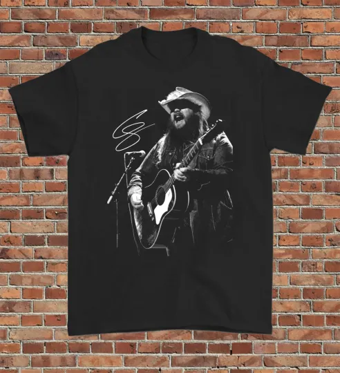 CHRIS STAPLETON On Stage Signature Men T Shirt Gift Fans