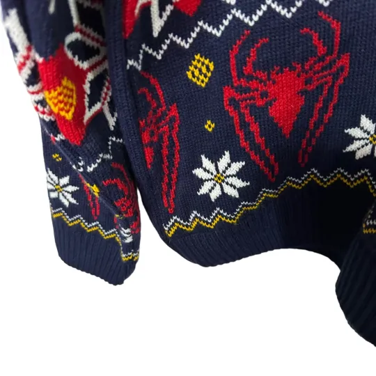 Marvel Spider Man Christmas Ugly Sweater Jumper Size XL - NEW - NWT