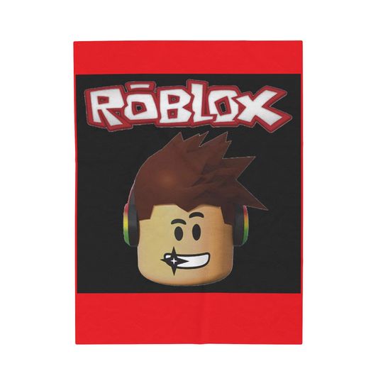 Fleece Blanket, blanket ROBLOX funny for boy, roblox red game, unisex