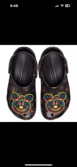 Disney Mickey Mouse Glow-in-the-Dark Halloween Clogs