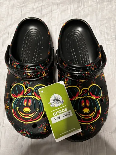 Disney Mickey Mouse Glow-in-the-Dark Halloween Clogs
