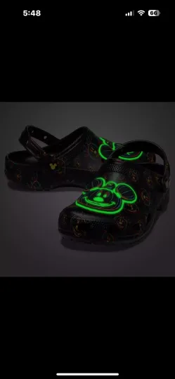 Disney Mickey Mouse Glow-in-the-Dark Halloween Clogs