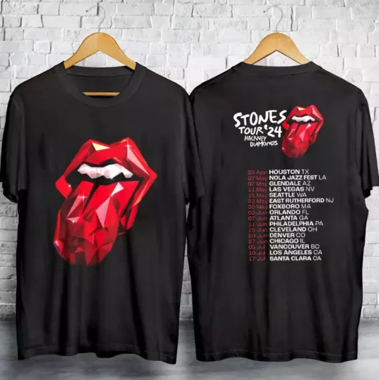 The Rolling Stones Tour 2024 Hackney Diamonds Unisex T-Shirt