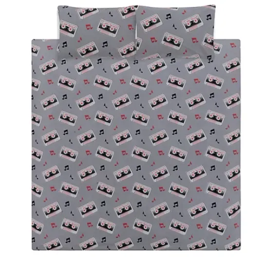 Guardians of The Galaxy King Duvet Reversible Set Bedding Groot Marvel Music New