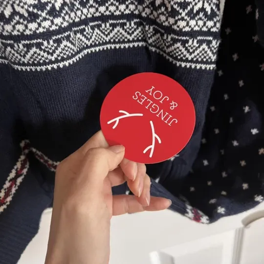 Jingles & Joy Ugly Sweater Wool Blend Unisex All I Want Is Peace & Quiet