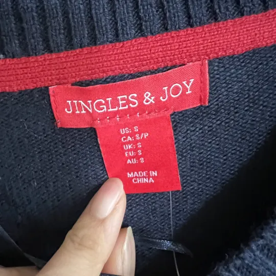 Jingles & Joy Ugly Sweater Wool Blend Unisex All I Want Is Peace & Quiet