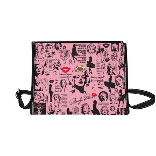 Bomb Shell Lock bag (black shoulder strap, black edging)